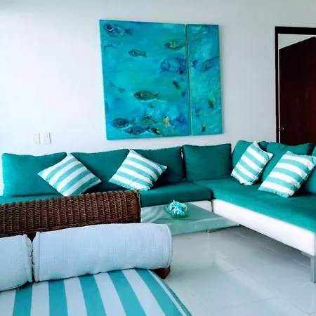 Apartamento Con Excelente Vista Al Mar Dos Alcobas Morros Cartagena
