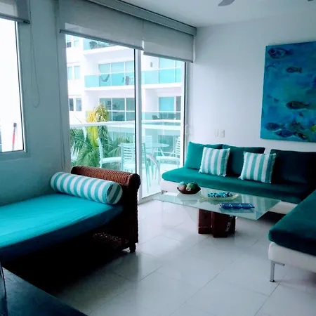 Con Excelente Vista Al Mar Dos Alcobas Morros Apartamento Cartagena